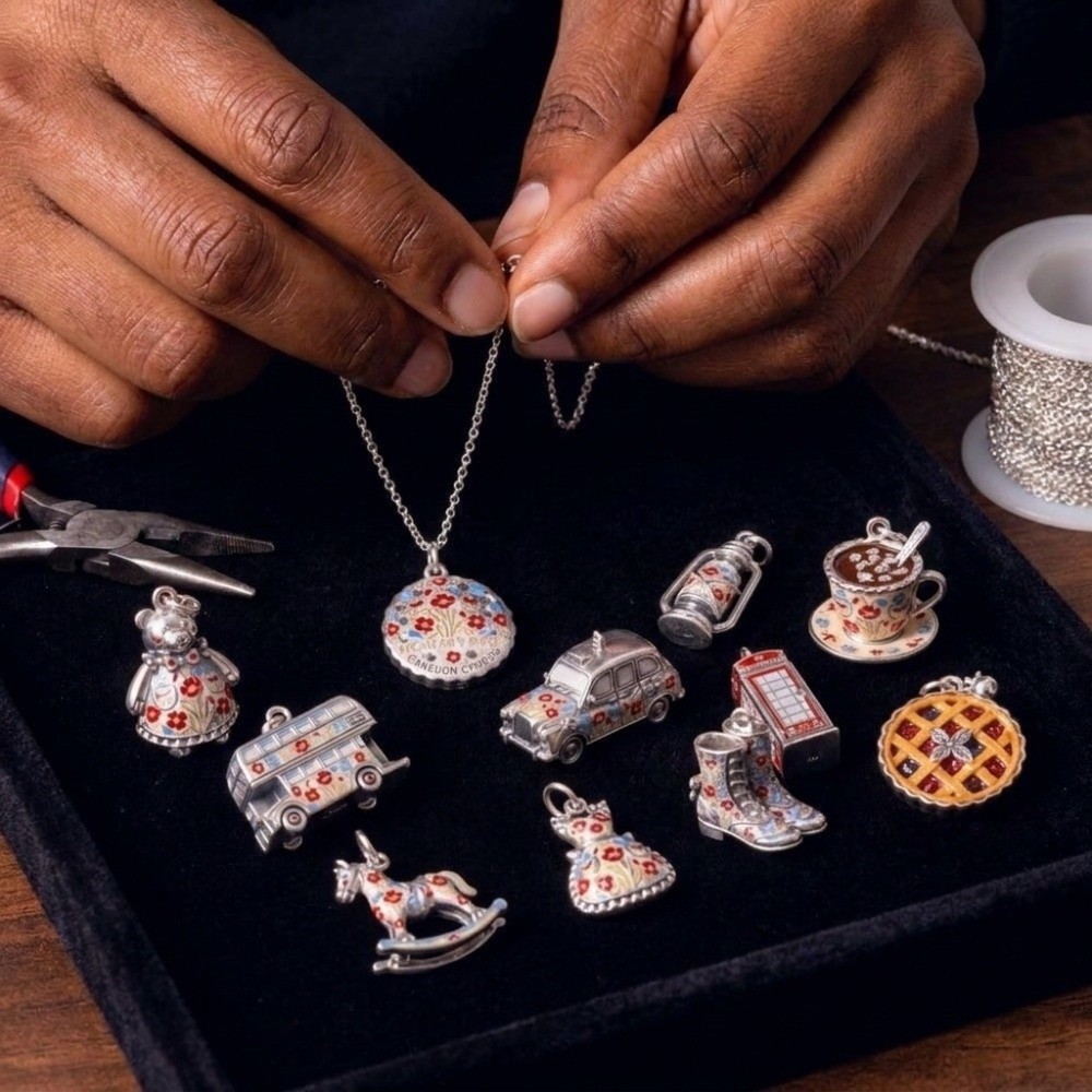 Jewelry Making London - Edelstahl Cartoon-Anhänger Miniatur Britisches Thema Schmuckherstellung