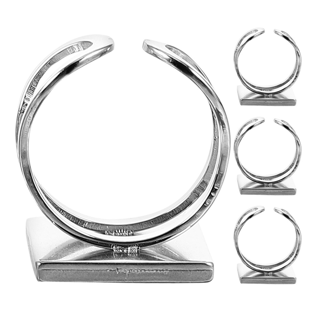 4 Stück quadratische Ringrohli – Jewelry Making Gemstones Bewertung und Preis