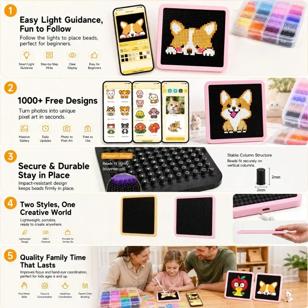LED Smart Fuse Bead Pegboard,  – Jewelry Making Board Bewertung und Preis
